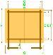 LOG CABINS - Plan with dimensions