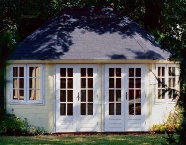 Octagonal Summerhouse Log Cabin 204