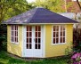 Corner Summerhouse Log Cabin 382
