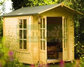 2.2m wide Apex 22mm Log Cabin 152