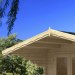 LOG CABINS - Increased front roof projection