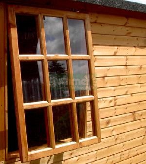 LOG CABINS - Side windows LOG CABINS - Side windows