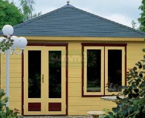 LOG CABINS - Design Options - door positions LOG CABINS - Design Options - door positions