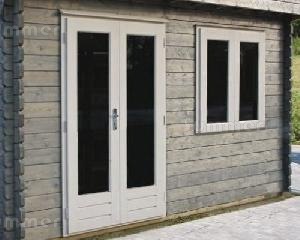 LOG CABINS - Design Options - door positions LOG CABINS - Design Options - door positions