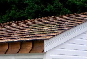 Cedar shingle roof