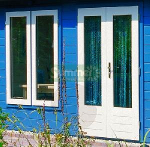 LOG CABINS - Additional large pane doors and windows - double glazed LOG CABINS - Additional large pane doors and windows - double glazed
