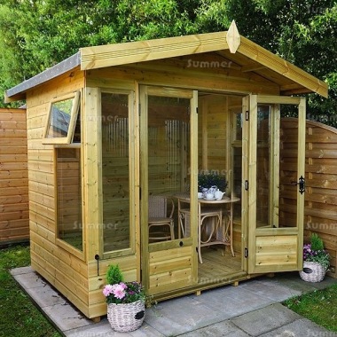 Malvern Studio Apex Summerhouse - Low Level Glazing, Double Glazed
