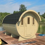 Log Camping Barrel 921 - 2 Rooms, Felt Tiles Log Camping Barrel 921 - 2 Rooms, Felt Tiles
