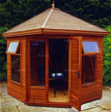 Malvern Martley Corner Summerhouse - Large Panes Malvern Martley Corner Summerhouse - Large Panes