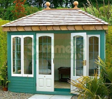 Malvern Cottage Ashton Summerhouse - Leaded Glass