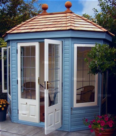 Malvern Cottage 8x6 Hopton - Double Doors, Toughened Glass