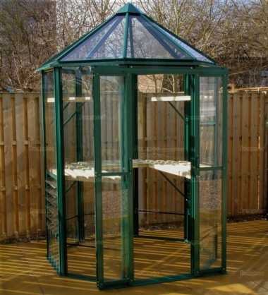 Aluminium Octagonal Greenhouse 601 - Toughened Glass Aluminium Octagonal Greenhouse 601 - Toughened Glass