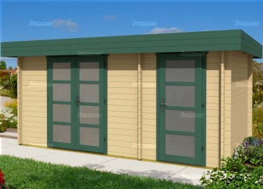 Two Room Pent Roof Log Cabin 404 Two Room Pent Roof Log Cabin 404