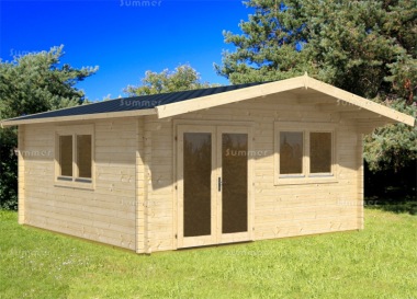 Apex 70mm Log Cabin 470 - Bespoke, Double Glazed Apex 70mm Log Cabin 470 - Bespoke, Double Glazed