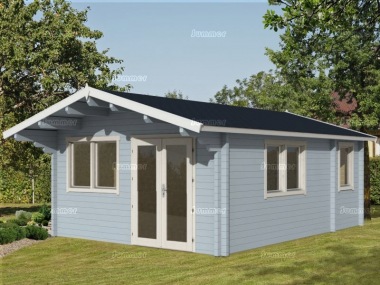 Three Room Apex Log Cabin 493 - Large Panes, Double Glazed Three Room Apex Log Cabin 493 - Large Panes, Double Glazed