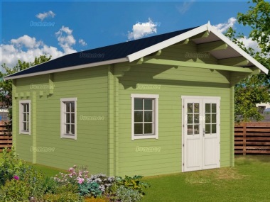 Three Room Apex Log Cabin 502 - Double Glazed, Loft Area Three Room Apex Log Cabin 502 - Double Glazed, Loft Area