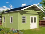 Three Room Apex Log Cabin 502 - Double Glazed, Loft Area Three Room Apex Log Cabin 502 - Double Glazed, Loft Area