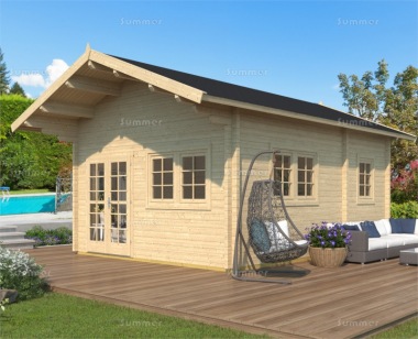 Three Room Apex Log Cabin 802 - Double Glazed, Loft Area