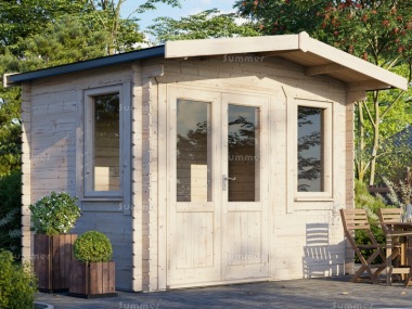 28mm Apex Log Cabin 942 - Double Glazed