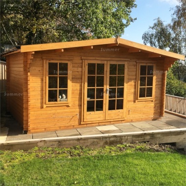 Shire Grizedale Log Cabin - Double Door