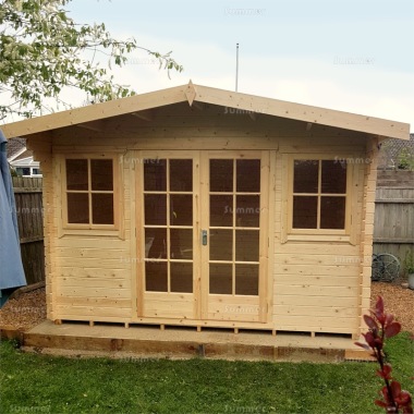 Shire Clipstone Log Cabin - Double Door