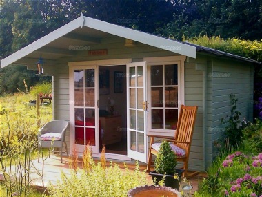 Shire Glenmore Log Cabin - Double Door