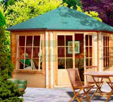Shire Ardcastle Corner Log Cabin - Georgian, FSC® Certified