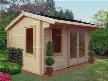 Shire Marlborough Log Cabin - Modern Large Panes, FSC® Certified