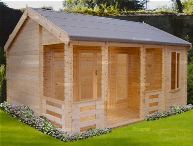 Shire Sherwood Log Cabin - Verandah, FSC® Certified