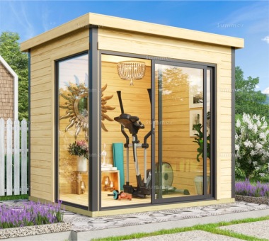 45mm Log Cabin 141 - Modern Aluminium Hybrid, FSC® Certified