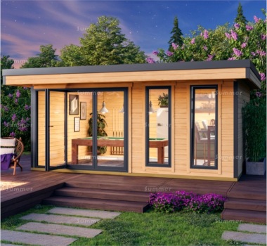 45mm Log Cabin 176 - Modern Aluminium Hybrid, FSC® Certified