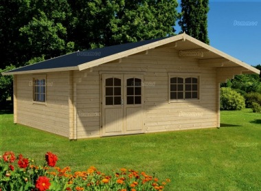 Apex Double Door 70mm Log Cabin 524 - Double Glazed, FSC® Certified Apex Double Door 70mm Log Cabin 524 - Double Glazed, FSC® Certified