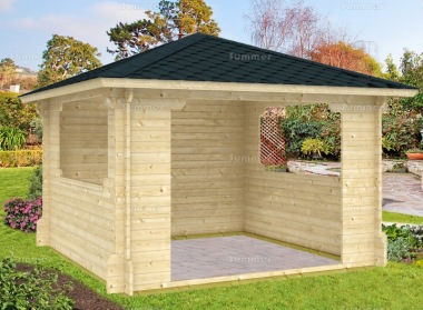 Wooden Gazebo 154 - 40mm Log Cabin, Hot Tub Cover Wooden Gazebo 154 - 40mm Log Cabin, Hot Tub Cover