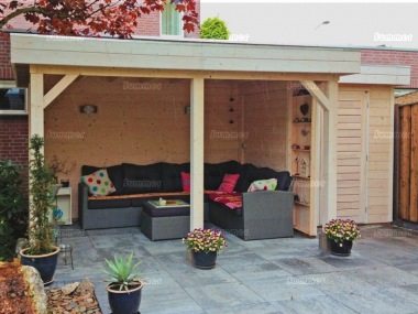 Lugarde Pent Roof Gazebo 397 - With Integral Storage