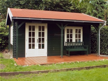 Lugarde Side Door Apex Log Cabin 292 - Bespoke, Double Glazed