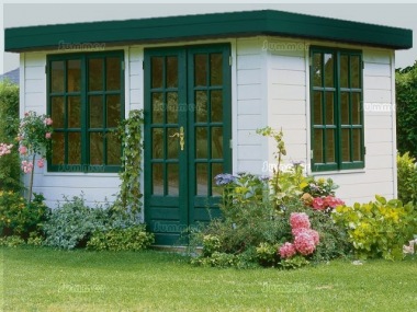 Lugarde Georgian Double Glazed Pent Roof Log Cabin 300 - Bespoke