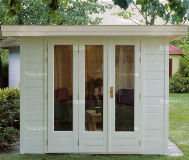 Lugarde Folding Door Pent Roof Log Cabin 302