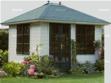 Lugarde Hipped Roof Double Glazed Log Cabin 305 - Bespoke Lugarde Hipped Roof Double Glazed Log Cabin 305 - Bespoke