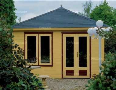 Lugarde Hipped Roof Double Glazed Log Cabin 307 - Bespoke Lugarde Hipped Roof Double Glazed Log Cabin 307 - Bespoke