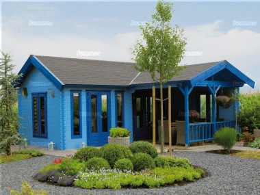 Lugarde Two Room Clocktower Log Cabin 477 - L Shape, Felt Tiles Lugarde Two Room Clocktower Log Cabin 477 - L Shape, Felt Tiles