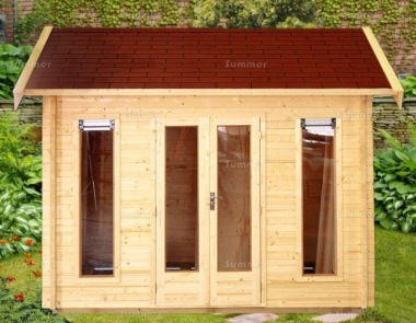 Woodpro Side Door Apex Log Cabin 667 - Double Glazed
