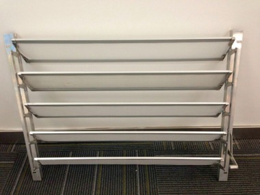 Greenhouse 5 Blade Adjustable Louvre Vent - Silver Finish Greenhouse 5 Blade Adjustable Louvre Vent - Silver Finish