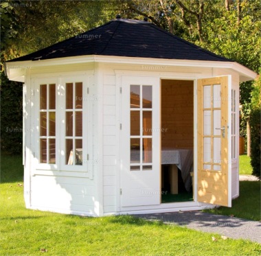 Octagonal Summerhouse 676 - Georgian, 45mm Thick Walls