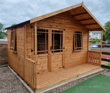 Apex Summerhouse 416 - Shiplap, Double Door, Fitted Free