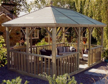 Malvern Hanbury Hipped Gazebo - Pressure Treated