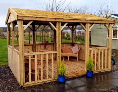 Malvern Hanbury Apex Gazebo - Pressure Treated