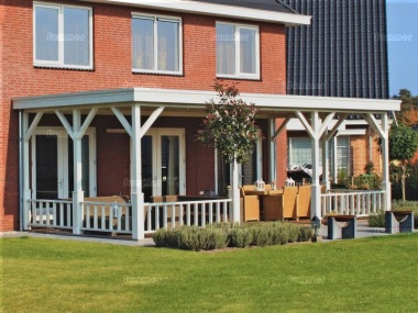 Lugarde Wooden Gazebo 334 - Lean To, EPDM Rubber Roof