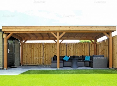Lugarde Wooden Gazebo 508 - Pent Roof