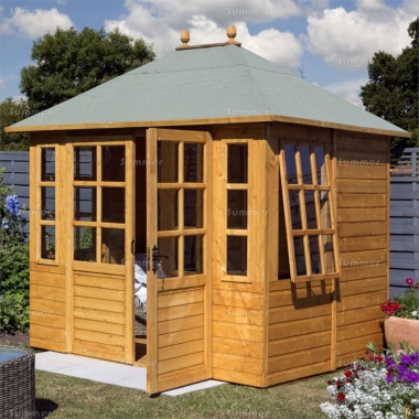 Rowlinson Clarendon Summerhouse - Double Doors, FSC® Certified Rowlinson Clarendon Summerhouse - Double Doors, FSC® Certified